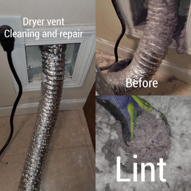 dryer vent cleaning and repair