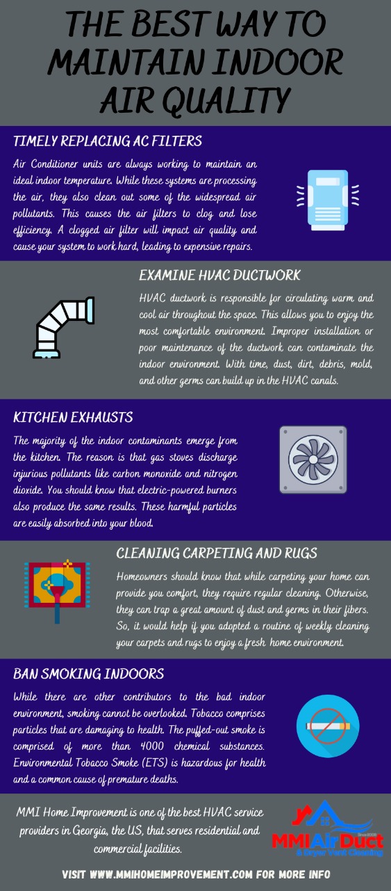 The Best Way to Maintain Indoor Air Quality - Infographic