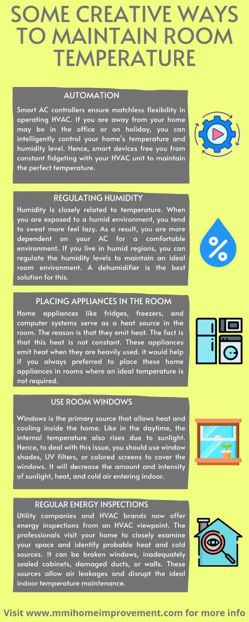 Some Creative Ways to Maintain Room Temperature -Infographic