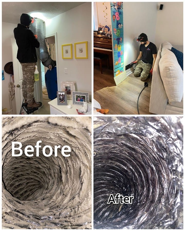 Cleaning a Heating Duct