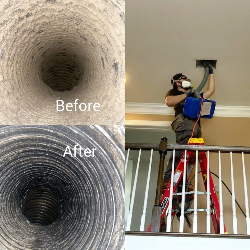 Air Duct Cleaning Service in Lawrenceville - Before and After Result