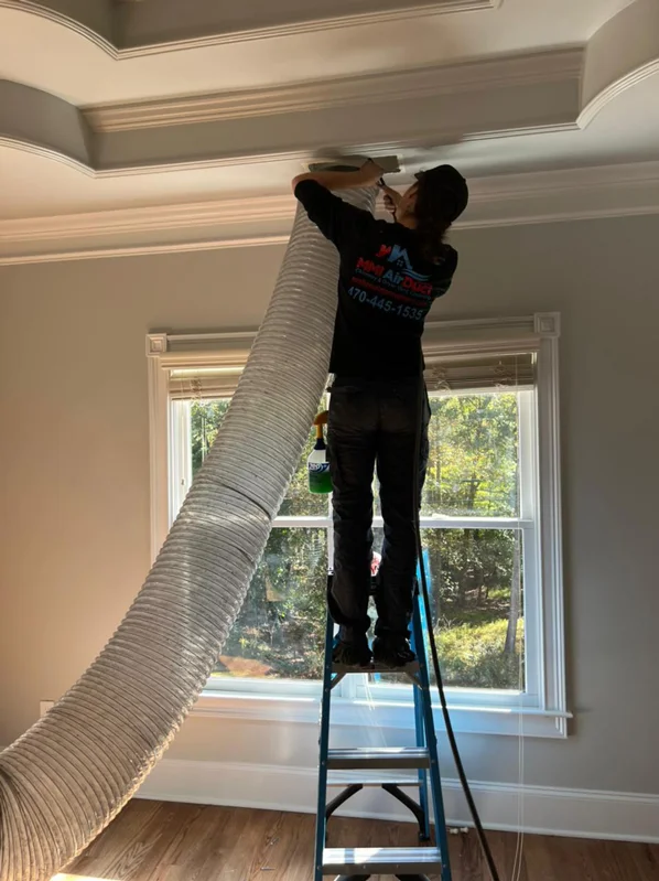 MMI Air duct Expert doing cleaning in Roswell