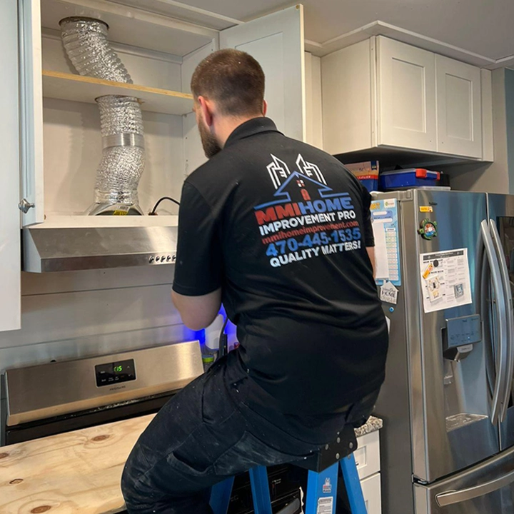 Range Hood Duct Installation in Peachtree City, GA by MMI Experts