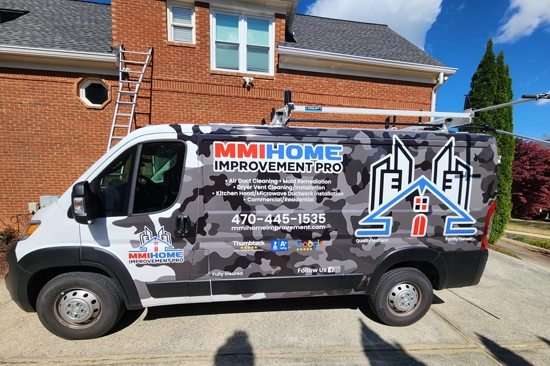 MMI Team On-Site - Range Hood Duct Installation in Holly Springs