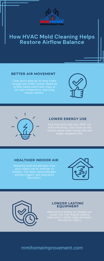 Mold and dust buildup