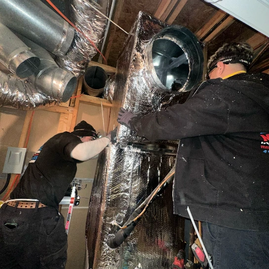 HVAC Ductwork Installation Process by MMI Technician