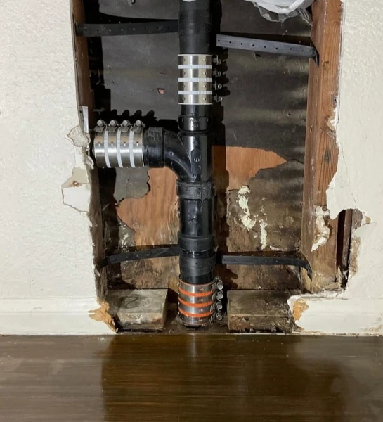 Plumbing Connection in Wall