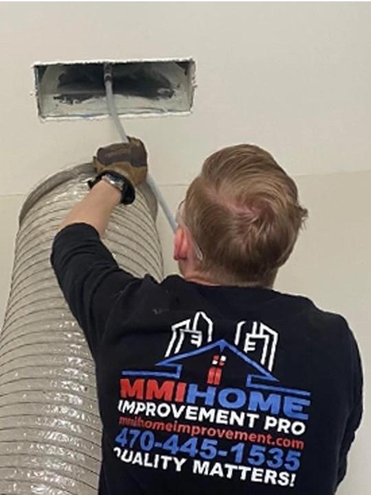 Professional air duct cleaning service performed by MMI Home Improvement Pro in Acworth, GA