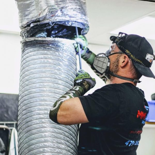 Air Duct Sanitizing process